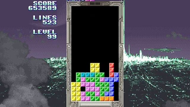 Sega Tetris, 999999 Points, 999 Lines, Level 99
