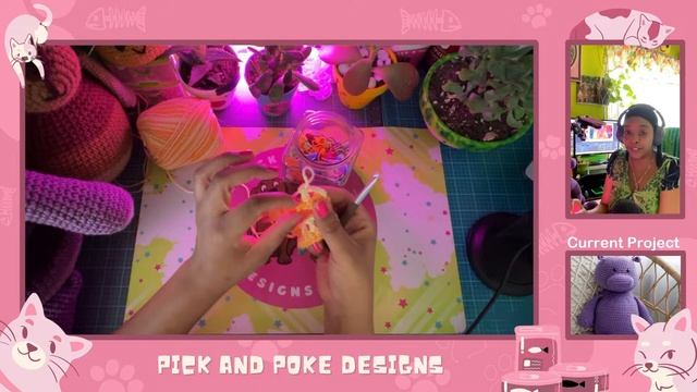 July 8,  2023 #Crochet Livestream Chat ? Hippo Amigurumi WIP