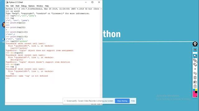 Tuple in python смотреть онлайн