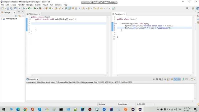 Java'da varsayılan yapılandırıcı geçersiz kılma // default constructor override in java смотреть онлайн
