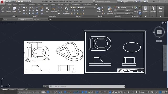 Latihan 02 AutoCAD 2018 Student Version смотреть онлайн