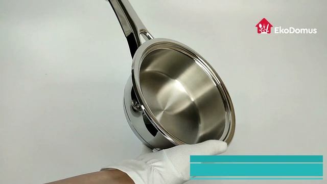 Ковш Master Inox 16 см, 1,2 литра из нержавеющей стали 18/10 с толстым дном, Италия смотреть онлайн