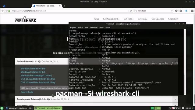 ARCH LINUX - 7.Wireshark смотреть онлайн