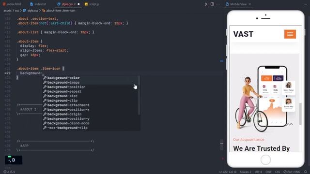 Responsive App Landing Page Using HTML CSS JavaScript смотреть онлайн