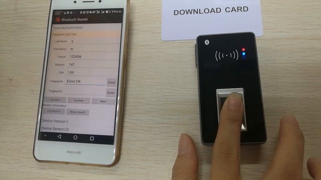 NFC support Android Fingerprint scanner FRT1012 FRT1015 with APK смотреть онлайн