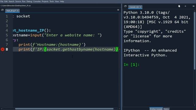 242. How to Get the Hostname and IP address of a Website in Python with Code смотреть онлайн