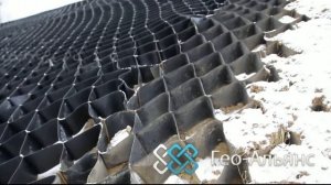 Объемная георешетка, берегоукрепление