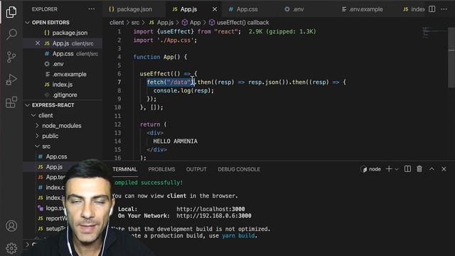 ExpressJS + ReactJS смотреть онлайн