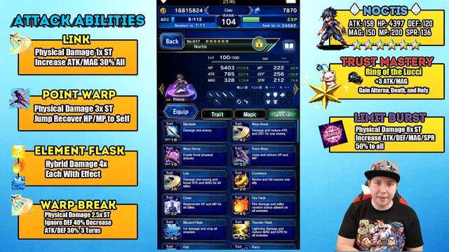 Final Fantasy Brave Exvius - Noctis Unit Spotlight смотреть онлайн