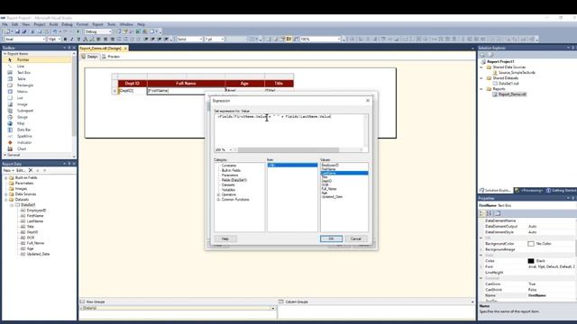 SSRS Tutorials - 3.Working with Tables (Part 1)- Inserting / Merge Columns / Sorting / Filter смотреть онлайн