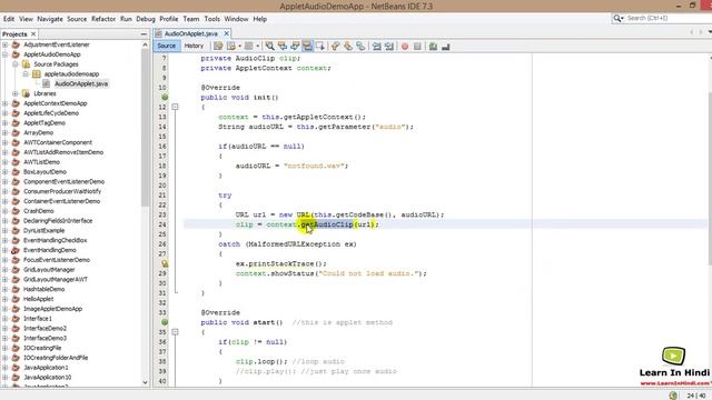 94. Playing Audio on Applet in Java смотреть онлайн