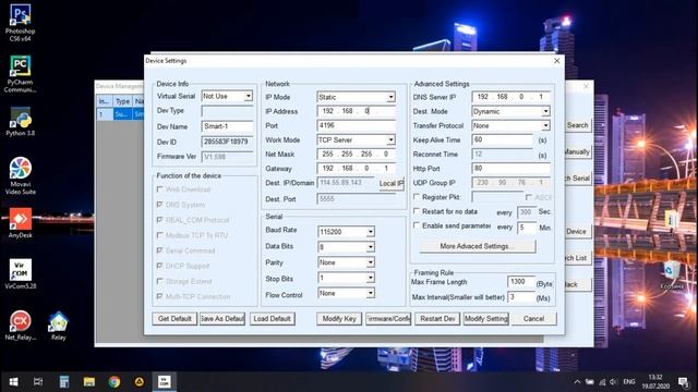 04_VirCom. Настройка программы и контроллера