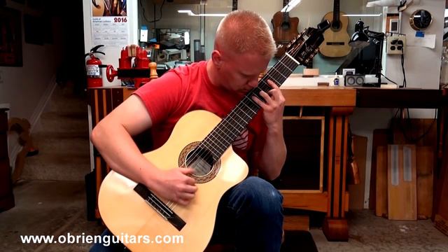 Sebastian Graham plays his O'Brien 7 string classical смотреть онлайн