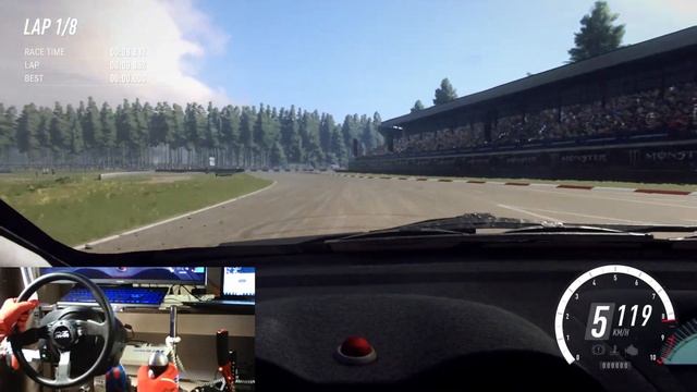 DiRT Rally 2.0 Race Club ралли-кросс | Гайд тренировка Латвия Bikernieki | Thrustmaster T300 RS смотреть онлайн