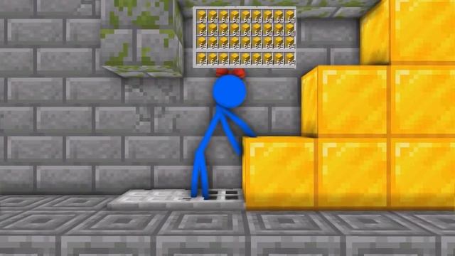 Stickman vs Minecraft RAINBOW FRIENDS / Animation vs Minecraft Stick Man Fight Cartoon смотреть онлайн