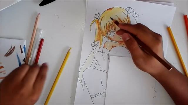 Drawing Airi from Oni Chichi/ collaboration with Senpai art anime drawing смотреть онлайн