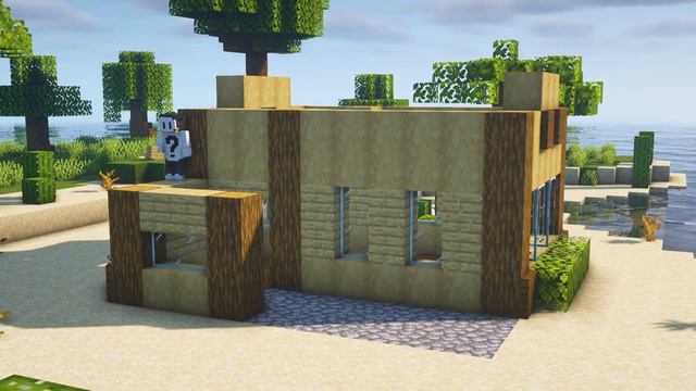 Minecraft : How to Build a Beach House | Small & Simple Survival House смотреть онлайн