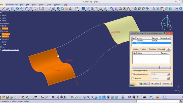 Catia Fill MultiSection Surface ve Blend farkı смотреть онлайн