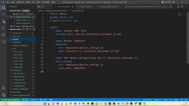 Configuring Network Devices with Jinja-2 | Ansible Playbook | YAML (3/3) смотреть онлайн