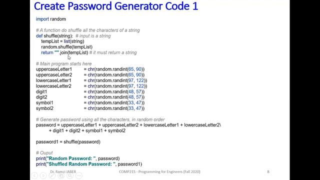 COMP215 Lecture 23 GUI Password generator END OF THE COURSE смотреть онлайн