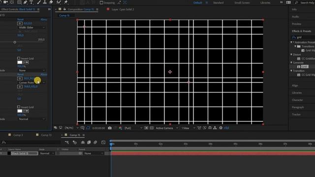 Создание фона с помощью сеток в After Effects смотреть онлайн