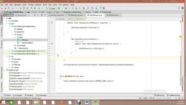 Data Binding using Volley Android MVVM .... смотреть онлайн