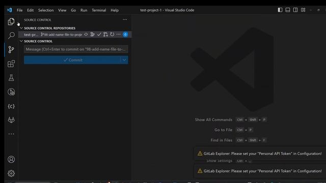 Windows use of GitLab to create issue and merge request with VS Code смотреть онлайн