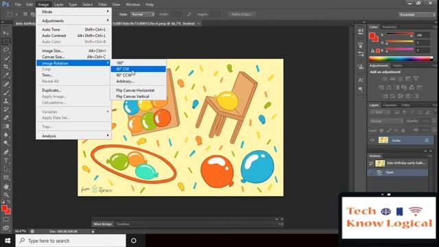 How to rotate image in Photoshop смотреть онлайн