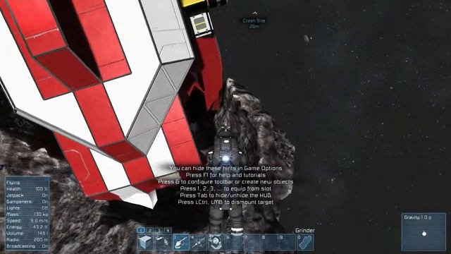 Space Engineers- #1 how we crashed the ship смотреть онлайн