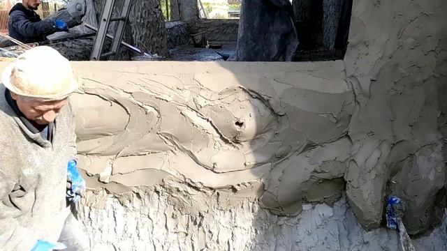 как сделать старое дерево из цемента. в беседке , смотреть онлайн