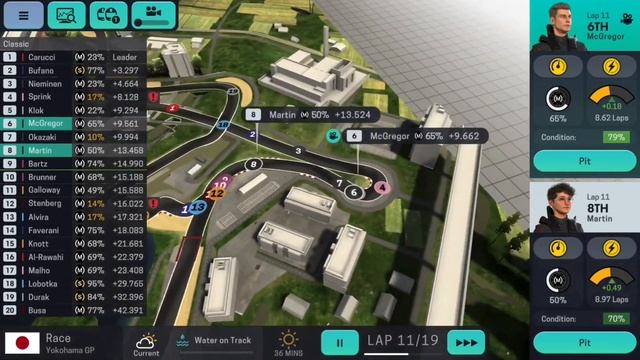 Motorsport Manager 3 Mobile gameplay 1st Race GT series смотреть онлайн