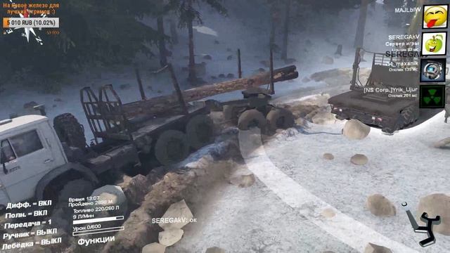 SpinTires - карта "Зима - Hard Core" смотреть онлайн