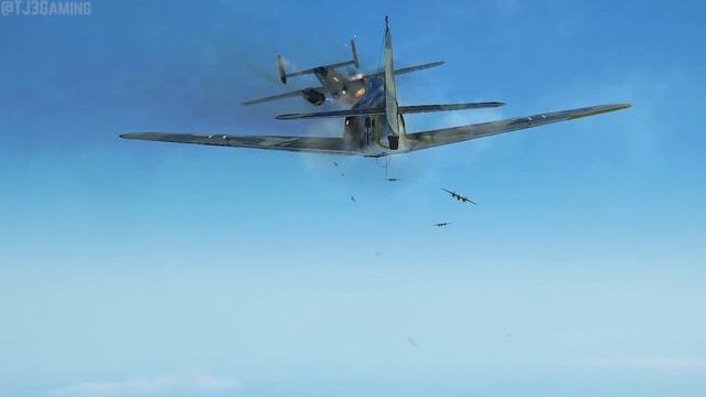 German FW-190 Fighters Attack American B-25 Bombers! IL-2 Sturmovik WWII Combat Flight Simulator смотреть онлайн