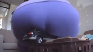 Giantess BBW Jessica Audi Model Car Buttcrush
