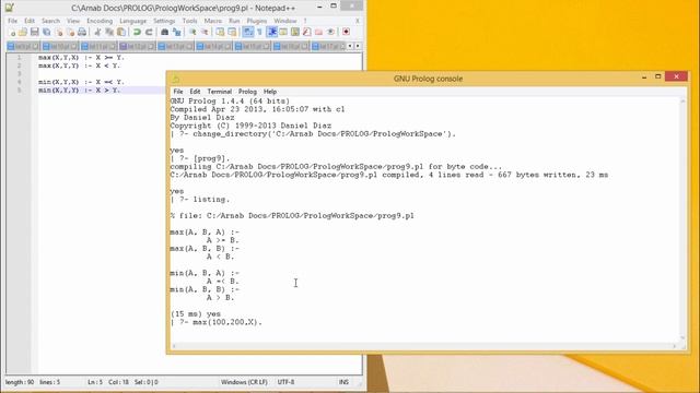 Prolog - Calculation of Max and Min of Two Numbers смотреть онлайн