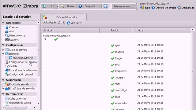 Instalando VMware Zimbra 7.1 e integrándolo con Active Directory - 2/3 смотреть онлайн