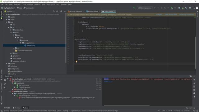 Android studio hata çözümü: Could not find method testImplementation() for arguments смотреть онлайн