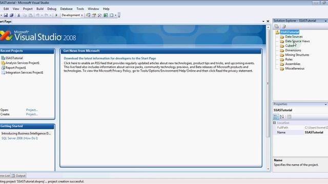 SSAS 01 - Creating Projects and data Sources смотреть онлайн