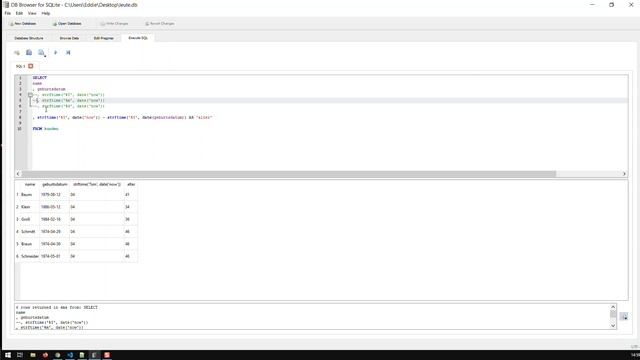 Alter ausrechnen mit SQLite | SQL Bausteine | Kovolff смотреть онлайн
