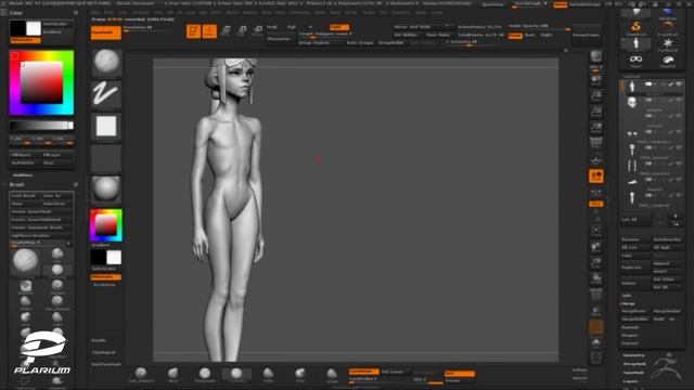 3D Model Teen Girl With Pink Hair