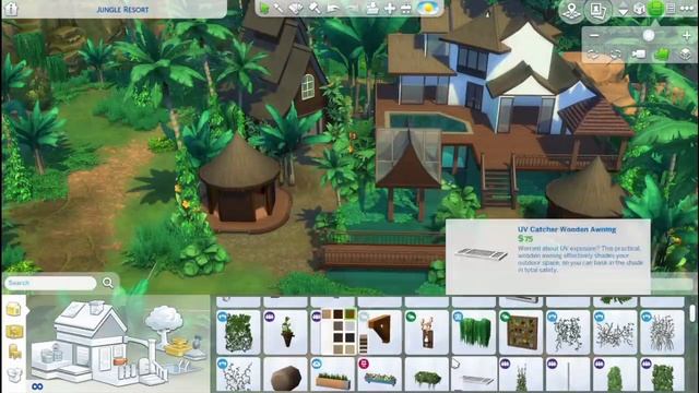 The Sims 4 Speed Build | RAINFOREST YOGA RETREAT | NOCC смотреть онлайн
