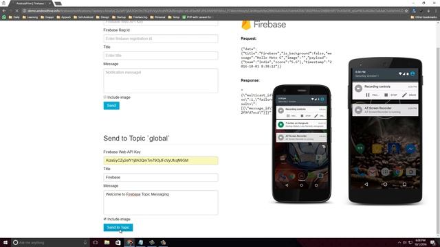 Android Push Notifications using Firebase Cloud Messaging FCM & PHP (Demo) смотреть онлайн