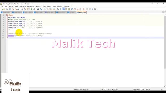 logical operators in PHP ii 2 | why we use logical operaters in PHP | class 2 смотреть онлайн