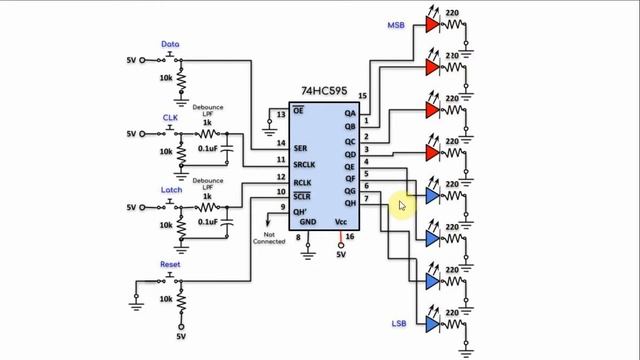 Testing 74HC595 Shift Register смотреть онлайн