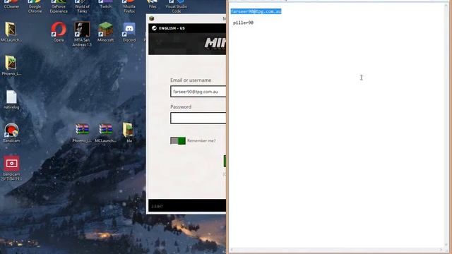 Minecraft login смотреть онлайн