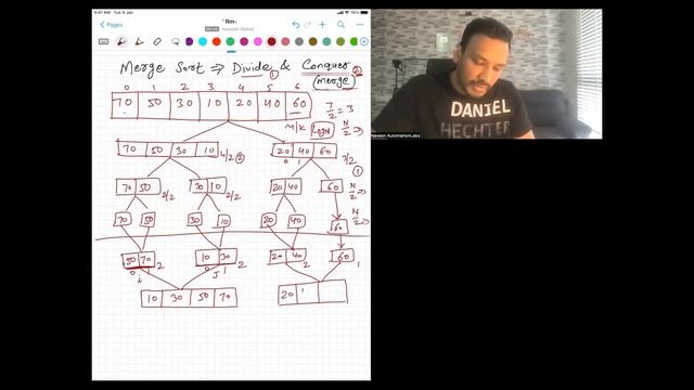 Merge Sort Algorithm | Divide and Conquer Algo смотреть онлайн