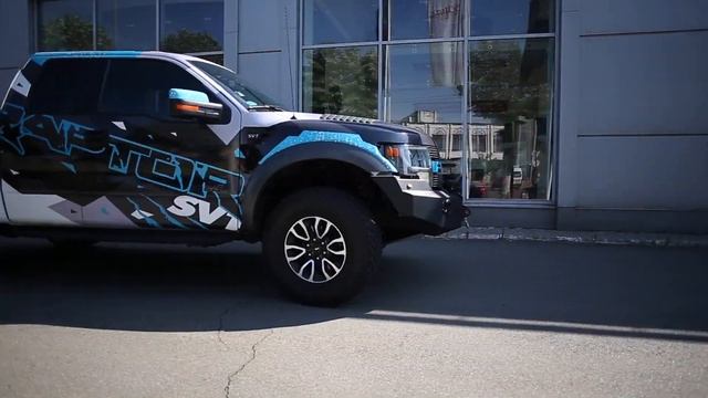 Оклейка автомобиля Ford Raptor F150 смотреть онлайн