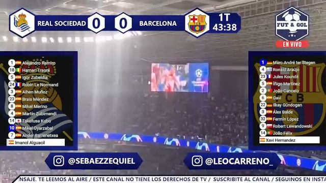 ?REAL SOCIEDAD - BARCELONA EN VIVO | LIGA DE ESPAÑA EN FUT AND GOL смотреть онлайн