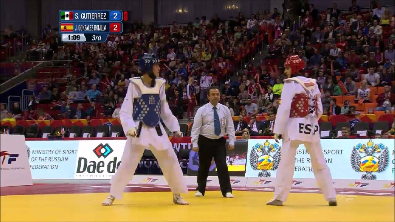 Taekwondo WTF. Чемпионат мира 2015. Semifinal. M-63. Gutierrez-Gonzalez Bonilla. смотреть онлайн