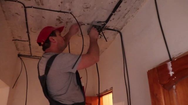 Расключение коробки с двухклавишным выключателем. смотреть онлайн